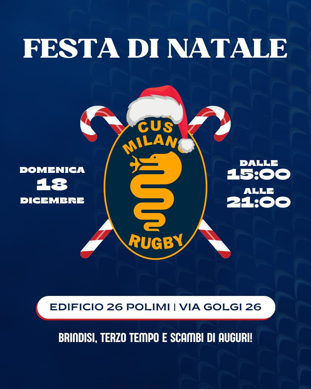 Festa Di Natale Cus Milano Rugby Asd